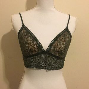 Sage green bralette. Victoria’s Secret. Size Large
